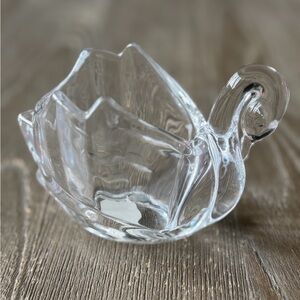 Shannon Crystal Swan Votive Candle/Matches Holder - NWT